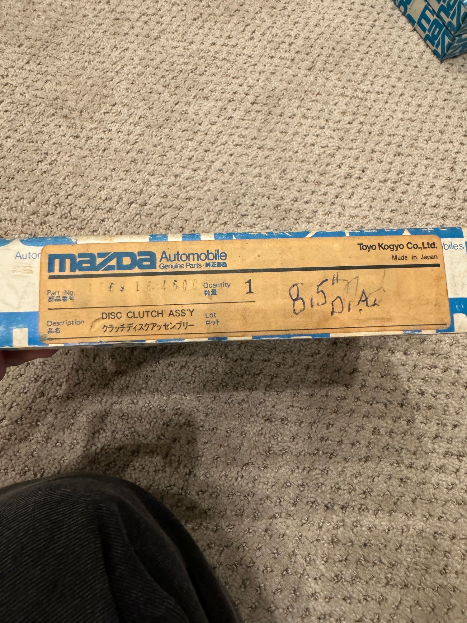 Drivetrain - NOS Mazda Clutch - New - 1971 to 1997 Mazda All Models - Watsonville, CA 95076, United States