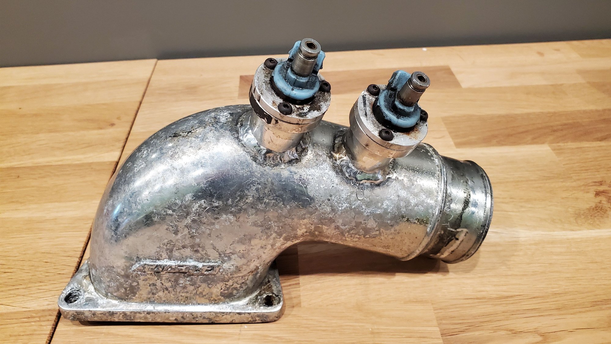 Engine - Intake/Fuel - Greddy elbow with injectors - Used - 1992 to 2002 Mazda RX-7 - Acworth, GA 30102, United States