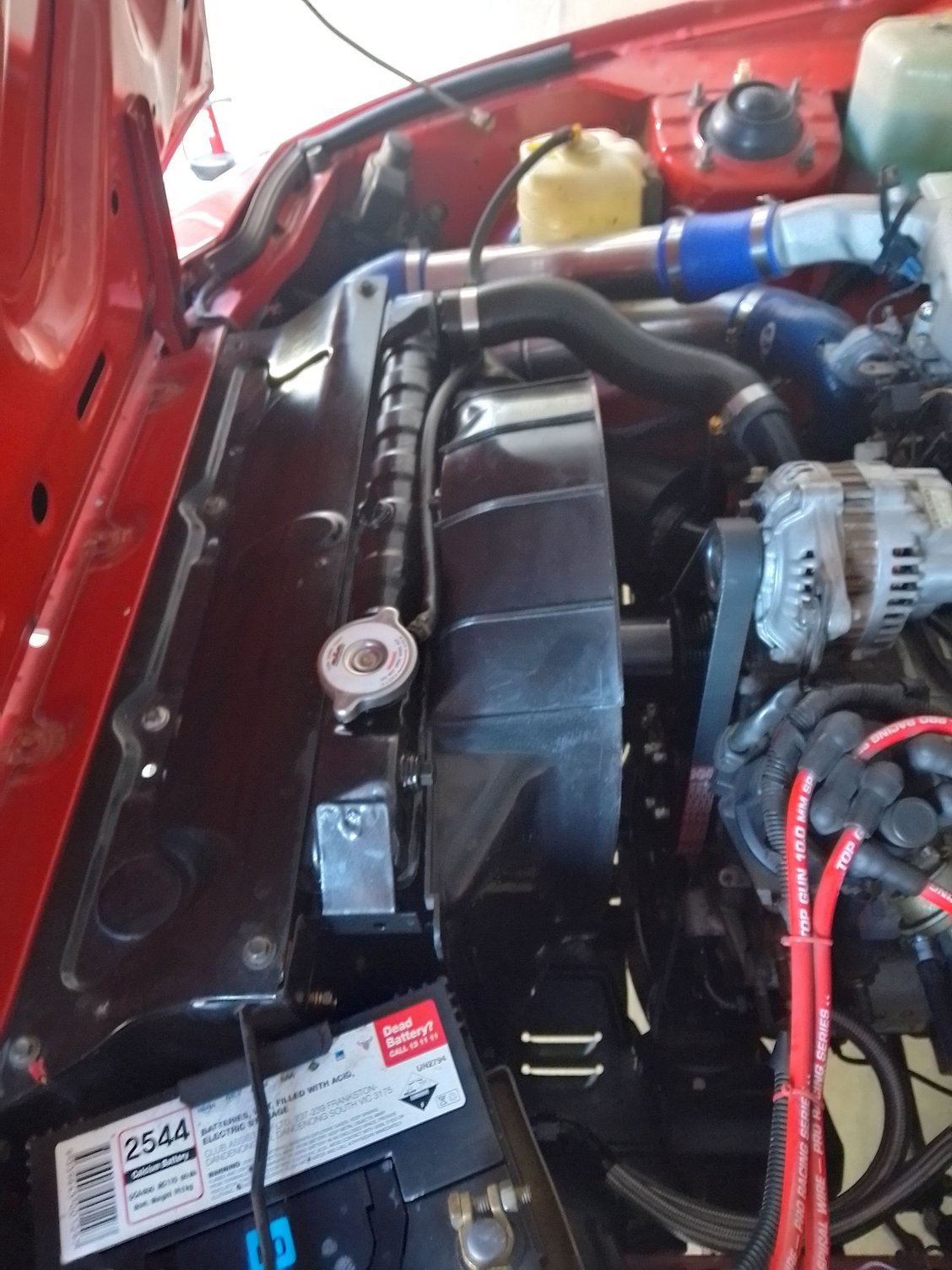 The radiator fitted with a brass core.