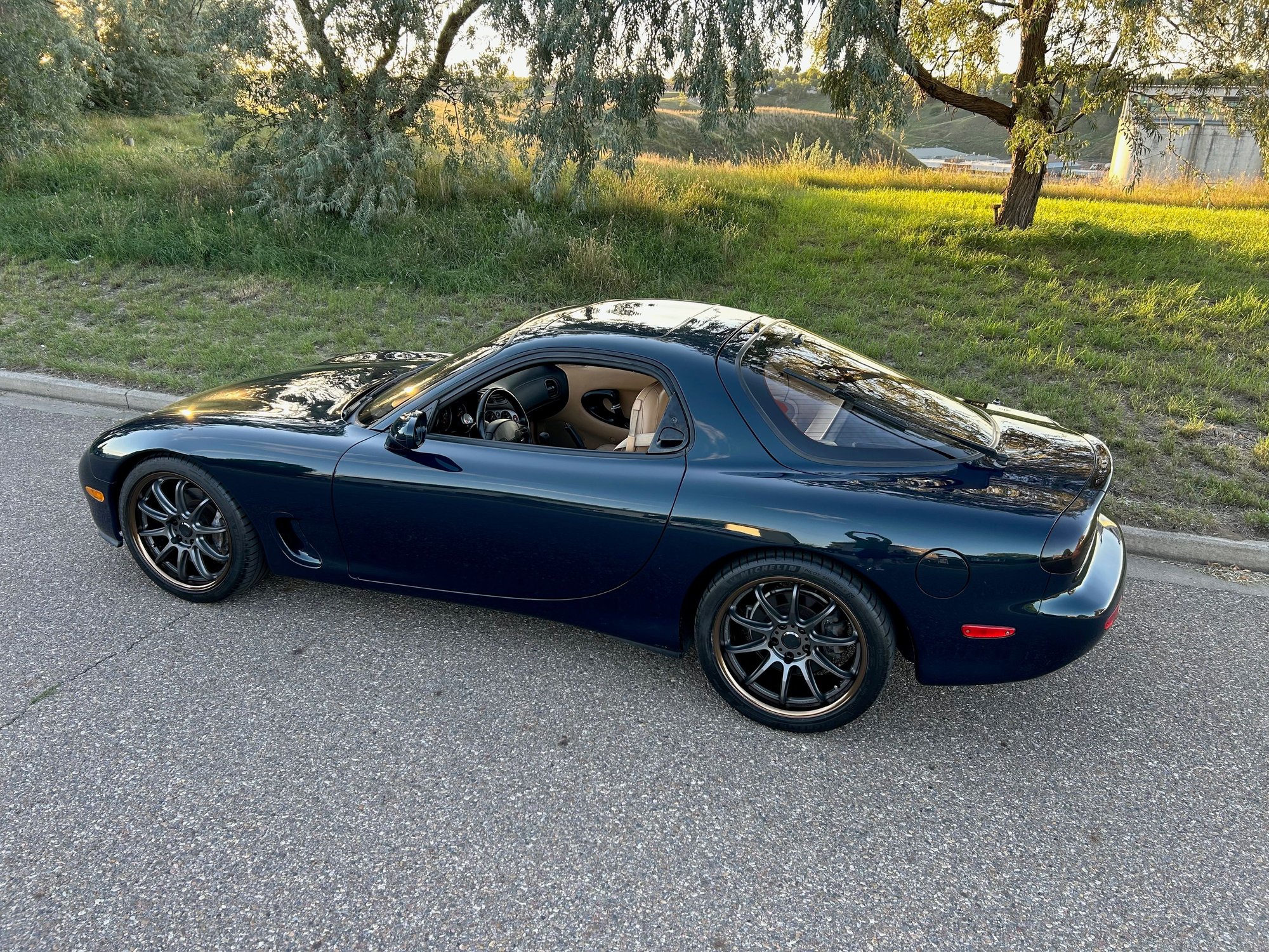 1993 Mazda RX-7 - 1993 RX-7 Manual Montego Blue Touring - Factory repaint, fresh street port rotary - Used - VIN JM1FD3318P0203166 - 83,000 Miles - Other - 2WD - Manual - Coupe - Blue - Calgary, AB T1B4C3, Canada