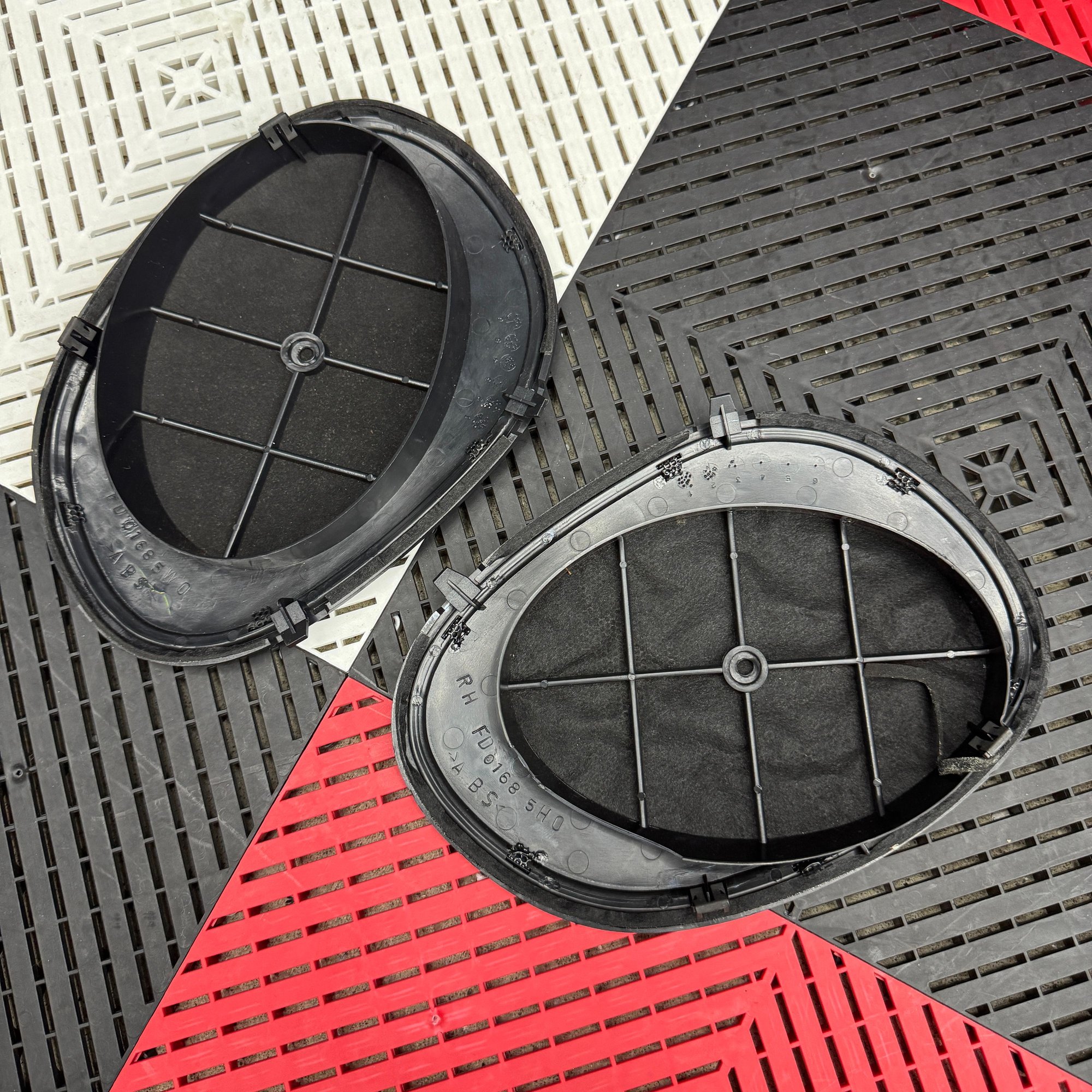 Audio Video/Electronics - Mazda RX-7 FD3S Rear Speaker Brackets and Grilles - Used - 1992 to 2002 Mazda RX-7 - Birmingham, MI 48323, United States