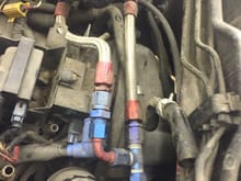 Removal of fuel lines