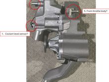 FD water pump housing left side