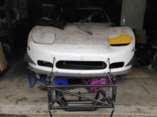 We contacted Chassis Dynamics who built a large number of IMSA chassis in the 80's and 90's. Amazingly they were still around and had the original blueprints of this chassis. They were able to build a front clip which we would attach at a local race shop.