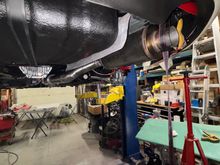 I used a 5” magnaflow can muffler