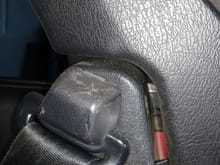 Upper seat belt mount cover