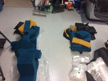 Lots of foam to prevent fuel slosh. Internal surge tank is cool.