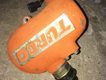 a few chips in the orange powdercoat, overall in decent shape. The blow off valve has a dent in it.