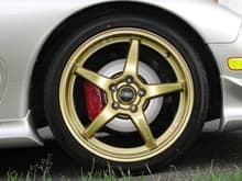 New wheel O.Z Racing Crono HT Race Gold 18X8 18lbs on Falken FK452 225/40zr18 &amp; 245/35zr18