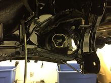 Rear sub-frame and diff installed driver side view