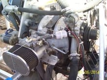 This RX7 13B rotary is made up from 2 engines to save weight from 1986 to 1992 according to Atkins Rotary who assembled it quite a few years ago I bought it from an owner in Winsor, South Carolina