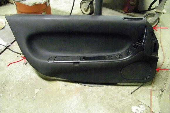 Driver door card only
