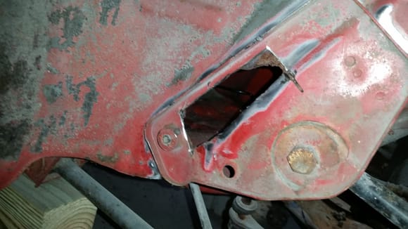 Started cutting out the rust from the driver's side, since it is the worst side.