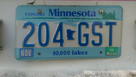 The tabs expired in November 1996, meaning that they were bought before November 1995 most likely. So this car sat for the last 20 years.
