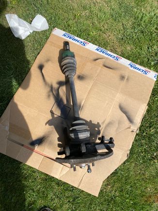 Removed axles for cleaning 