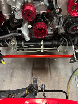 Power steering
All components have been degreased, wire brushed, primered and painted. All fasteners have been refinished in black nickel or nickel sulfamate 