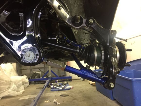 pass side rear end and suspension