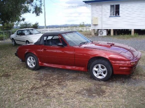 My Rx7 S2 1982 Convertable with S3 in background