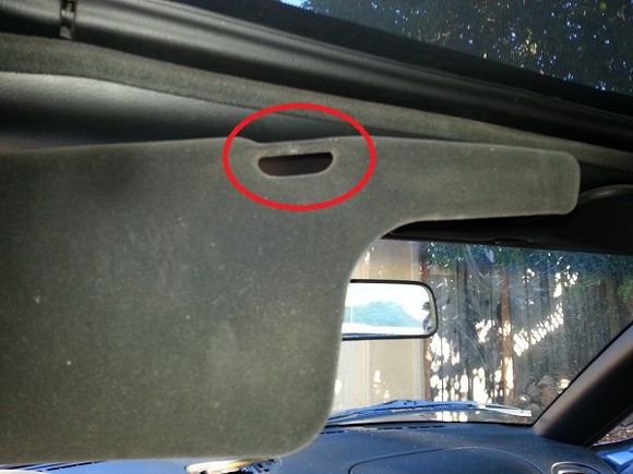 left-hand-side sun visor