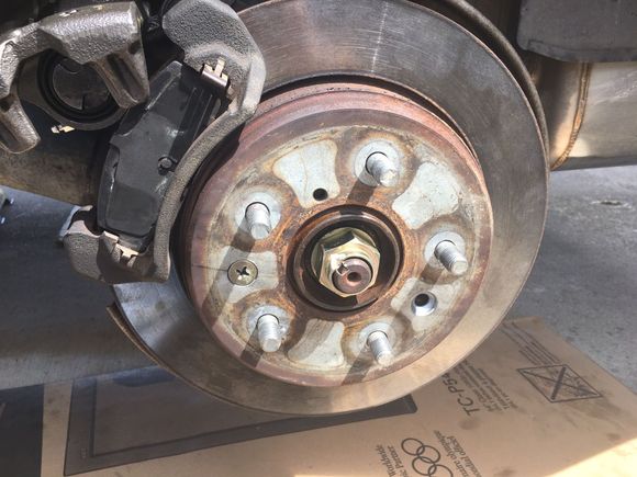 rear single piston caliper B4 rebuild