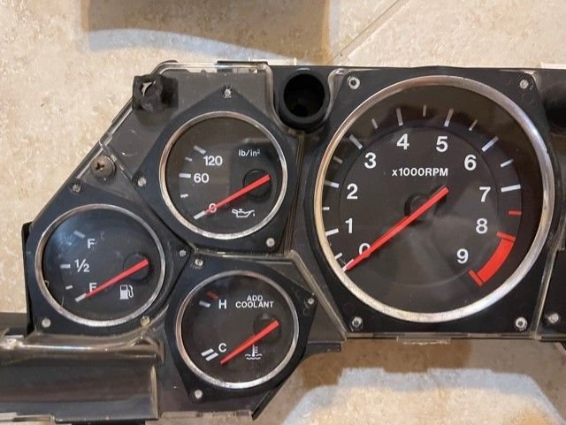 Miscellaneous - LHD '94 Instrument Cluster, Gauge Face/Bezel, Manual Shifter Panel, Rad. Support Bar - Used - 1993 to 1995 Mazda RX-7 - Ft Walton Beach, FL 32547, United States