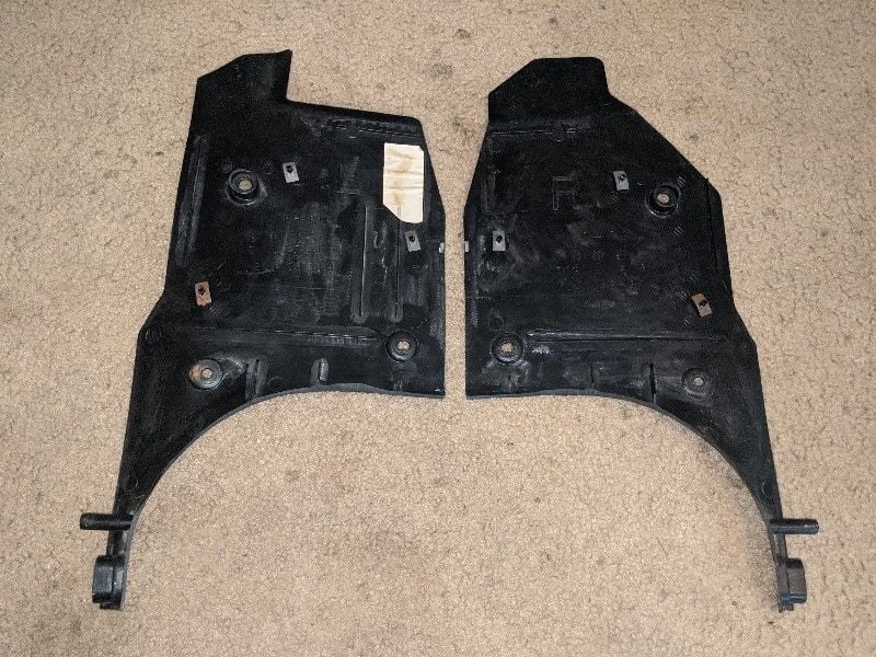 Interior/Upholstery - FC Interior Front Kick Panels BLACK PAIR - Used - 1986 to 1991 Mazda RX-7 - Arden, NC 28704, United States