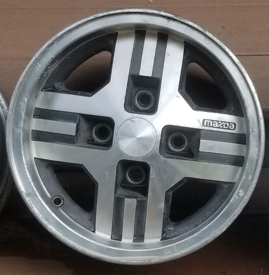 Wheels and Tires/Axles - 4 OEM Rims from 1983 RX-7 - Used - 1979 to 1985 Mazda RX-7 - Granite Bay, CA 95746, United States