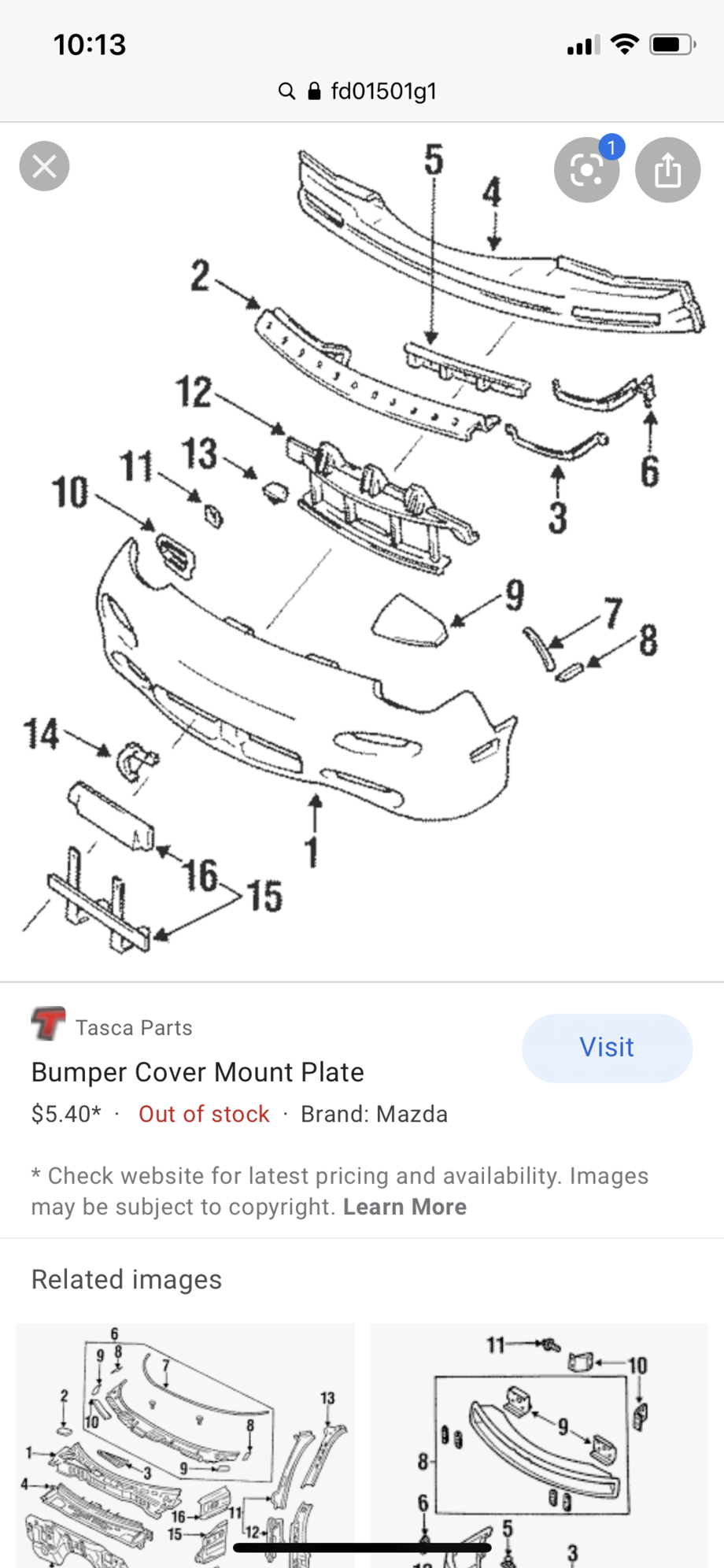 Exterior Body Parts - WTB Front Bumper Brackets/Retainers - New or Used - 1993 to 2002 Mazda RX-7 - Centreville, MD 21617, United States