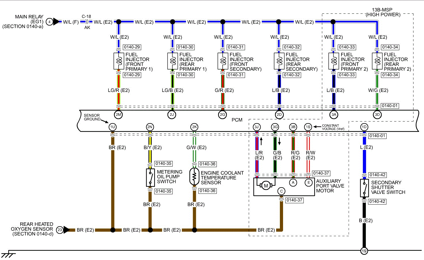 2004 Mazda Rx8 Fuel Injector Connector Diagram