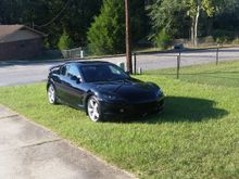 Don't normally park in the grass - had to wait for the hubs to move the GTO so I could pull back into the garage :P