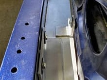 Three bracket mounting using threated rubber inserts