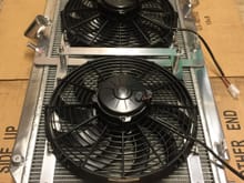Koyo radiator with Spal fans and custom mount