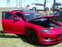 My car at my first Car show where i placed first in the Mazda Category.