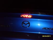 RX8 High Mount Light, sticker is custom cut