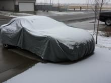 Covered to protect from snow May 5, 2014