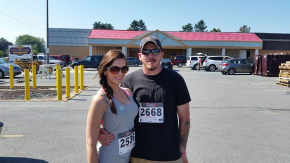 My wife and I after the 5K Tata trot