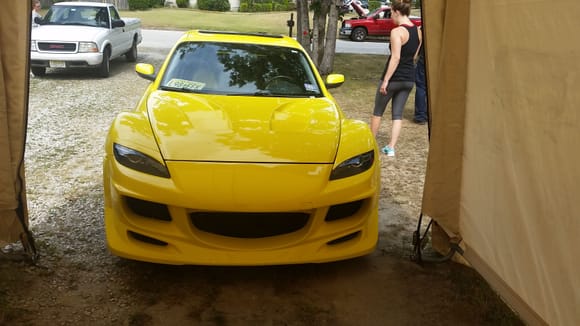 Front pic (notice the eyelids) and my cousin cleaned the headlights VERY nicely