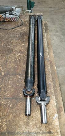 OEM Driveshaft vs new AR5/Rx8 Shaft.