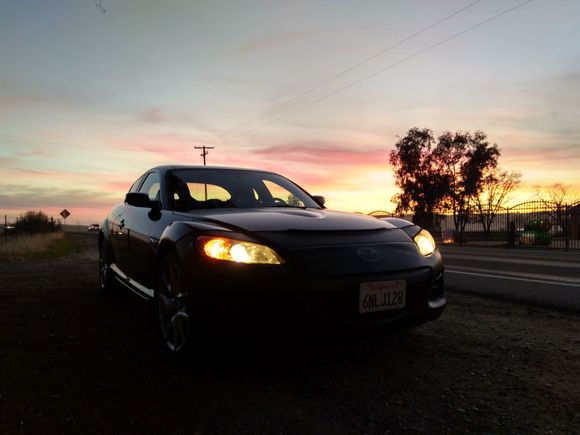 Driving during the magic hour