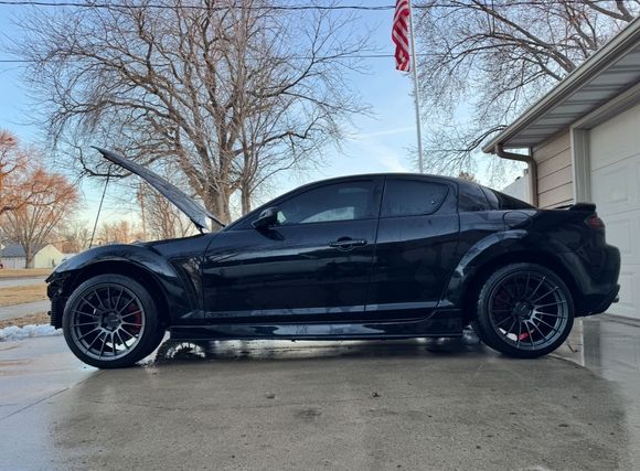 Build in progress…… 2004 RX8 current stock suspension with Enkie rs05 RR
