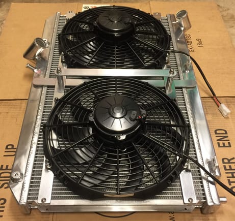 Koyo radiator with Spal fans and custom mount