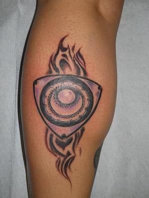 My Rotary Engine tattoo!!  I am an artist at a tattoo shop called Art On You, and we all have tattoo's of &quot;AoY&quot; with our own unique idea for the &quot;O&quot;. So there is a hidden &quot;A&quot; in the exhaust about the Rotary symbol, and the &quot;Y&quot; in the bottom, and the symbol itself is the &quot;O&quot;  =)   I designed it myself.