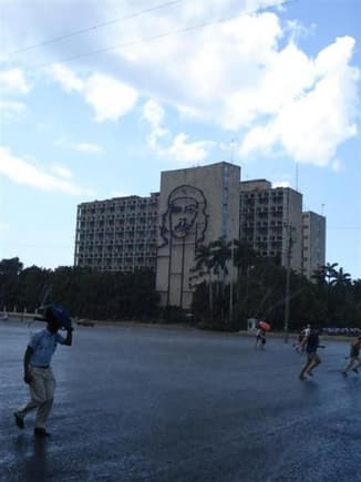Che in revolution square, Havana