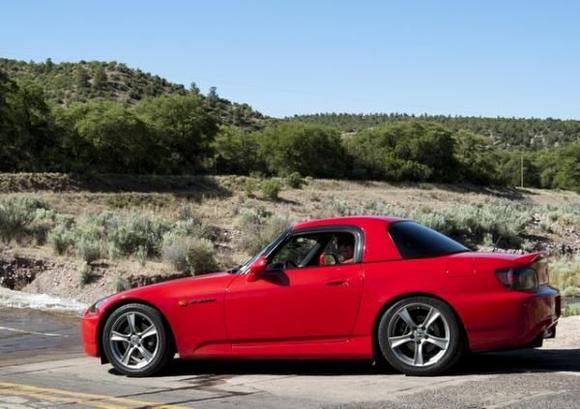 My S2K in New Mexico near the Catwalk... Summer 2010 S2KCA Enchantment Drive.