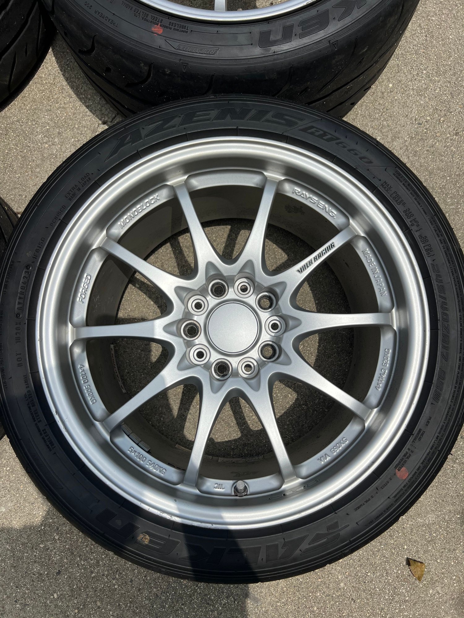 Wheels and Tires/Axles - Rays Volk Racing CE28N Titanium Silver 17x9.5 +47 5x114.3 Unicorn spec BBK friendly - Used - All Years Honda S2000 - Monterey Park, CA 91755, United States