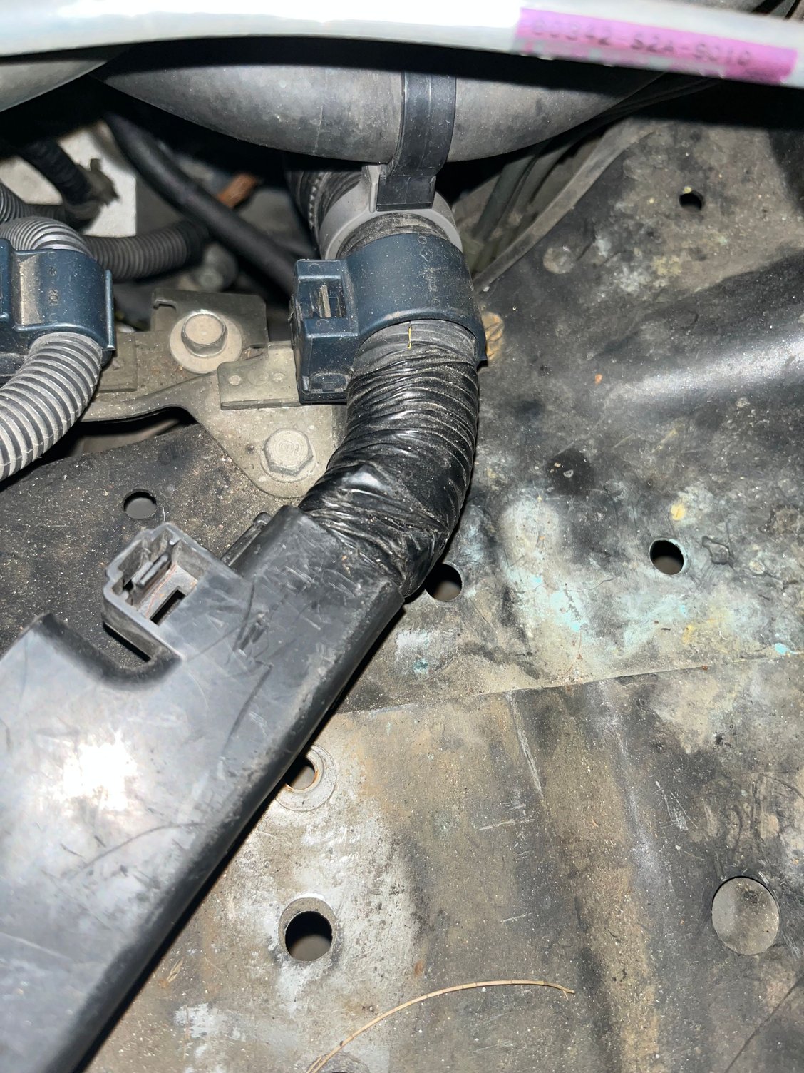 left connection (to another piece of wiring)