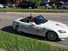 My passenger for the parade