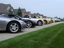 The cars on my lawn (SWEET!)