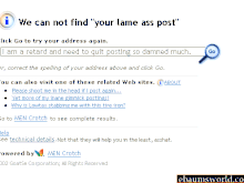 we can&#39;t find your lame ass post.gif