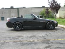 black car black rims
